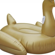 Inflatable water floating pad