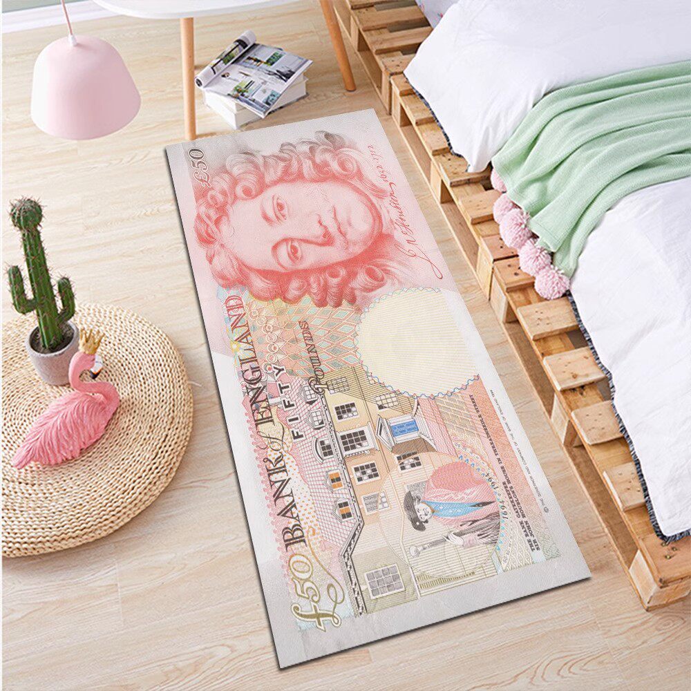 Dollar-Themed Bedroom Creative Carpet