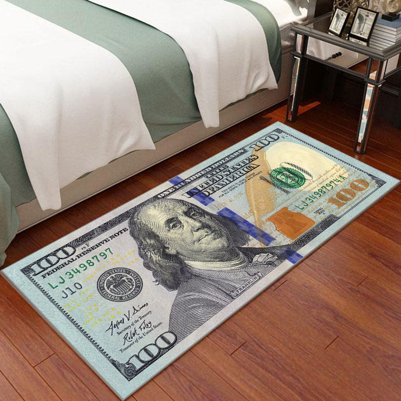 Dollar-Themed Bedroom Creative Carpet