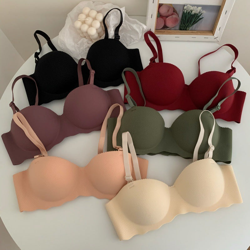 Small breast close-knit bra without underwire