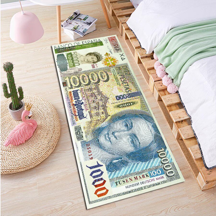 Dollar-Themed Bedroom Creative Carpet