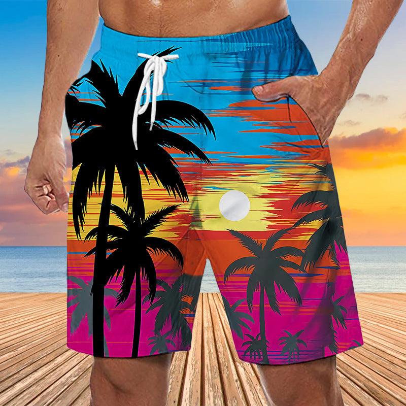 Mens Quick Dry Swim Shorts Beach Trunks