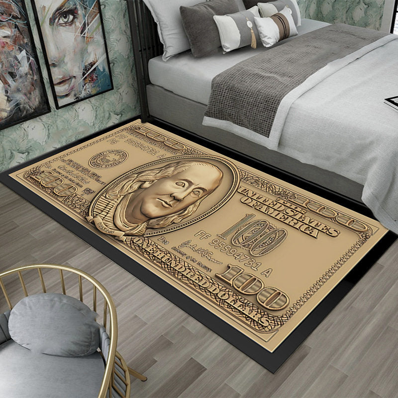 Dollar-Themed Bedroom Creative Carpet