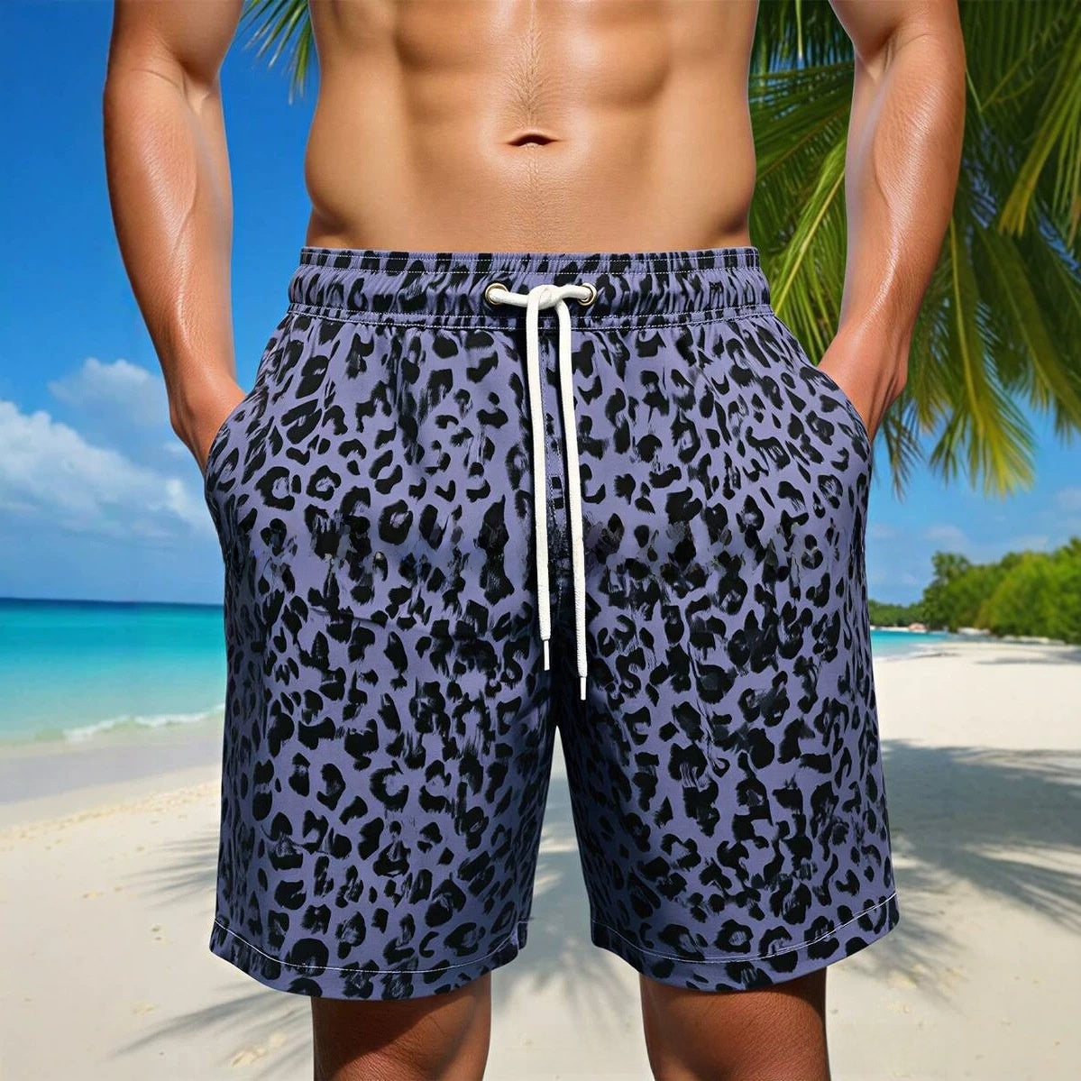Men's Printed Beach Shorts
