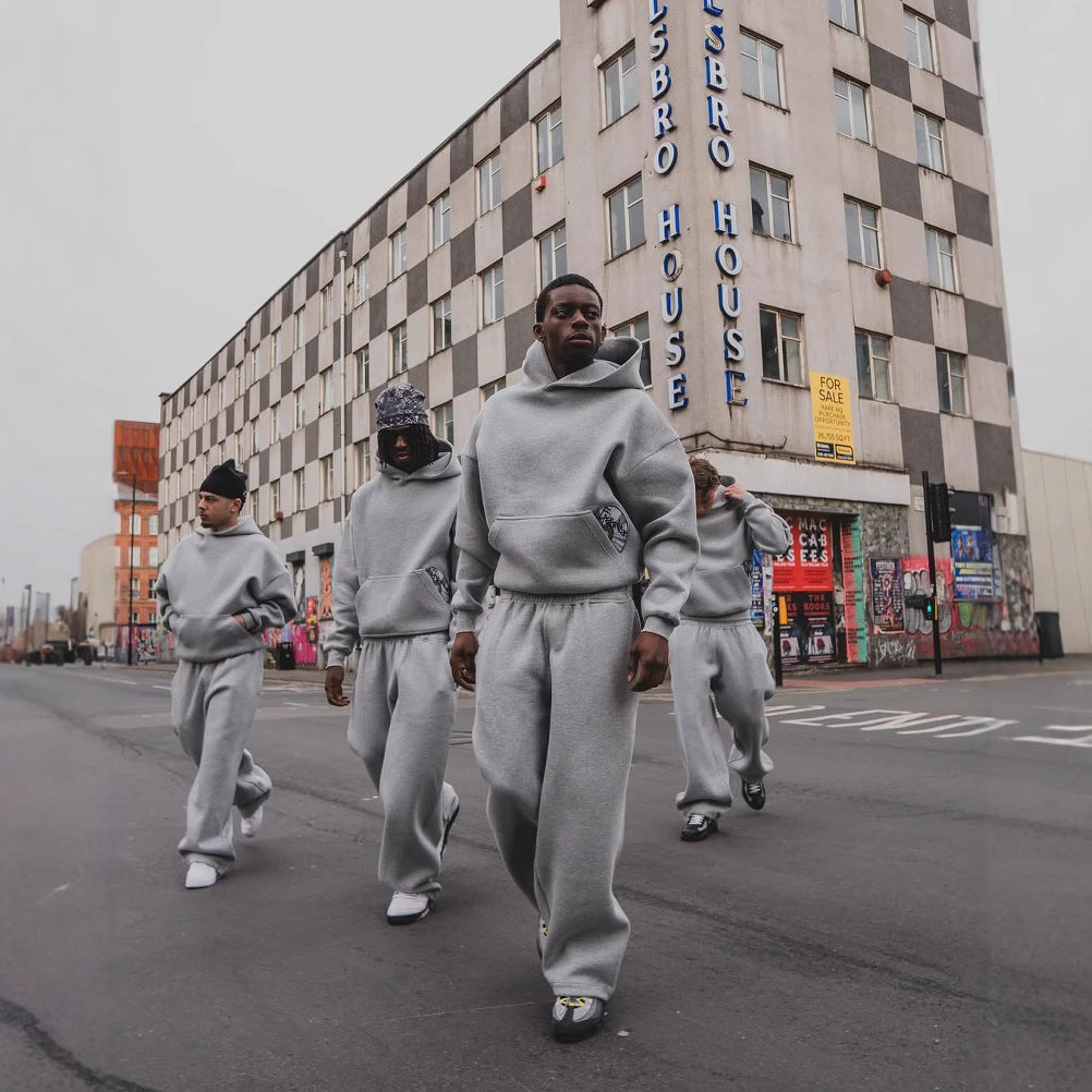 Printed Hooded Sweatshirt and Pants