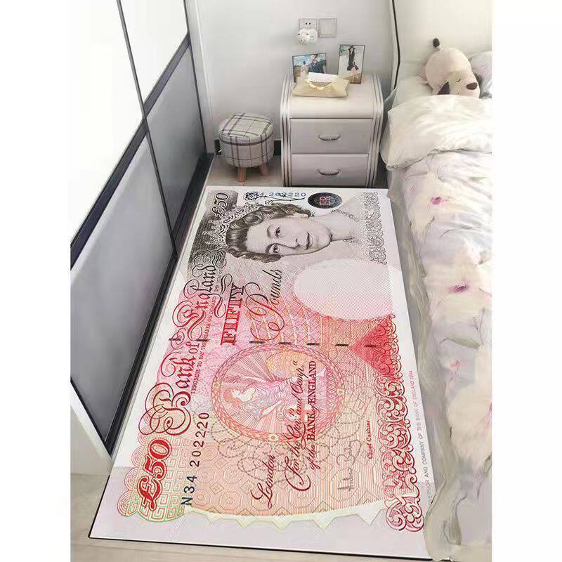 Dollar-Themed Bedroom Creative Carpet