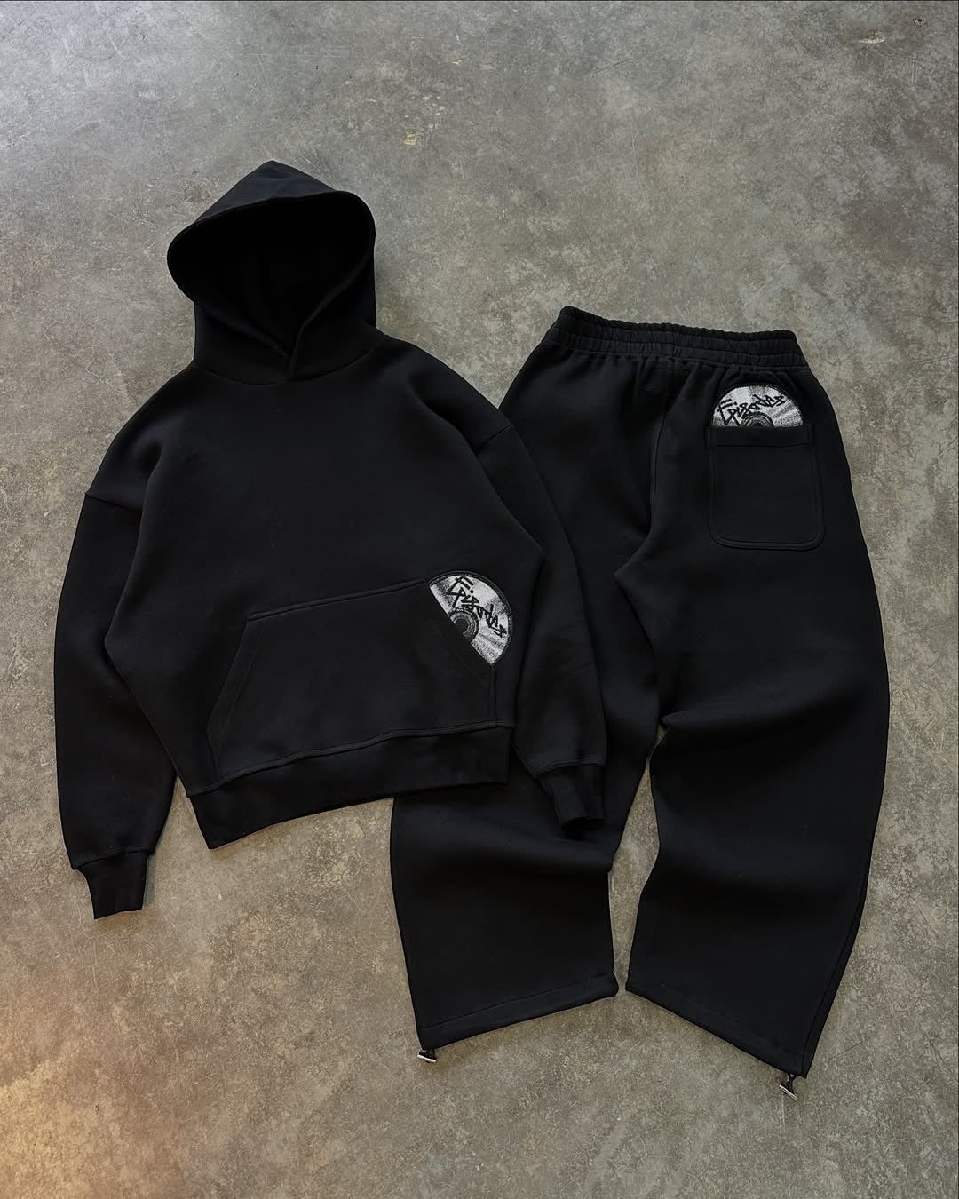 Printed Hooded Sweatshirt and Pants
