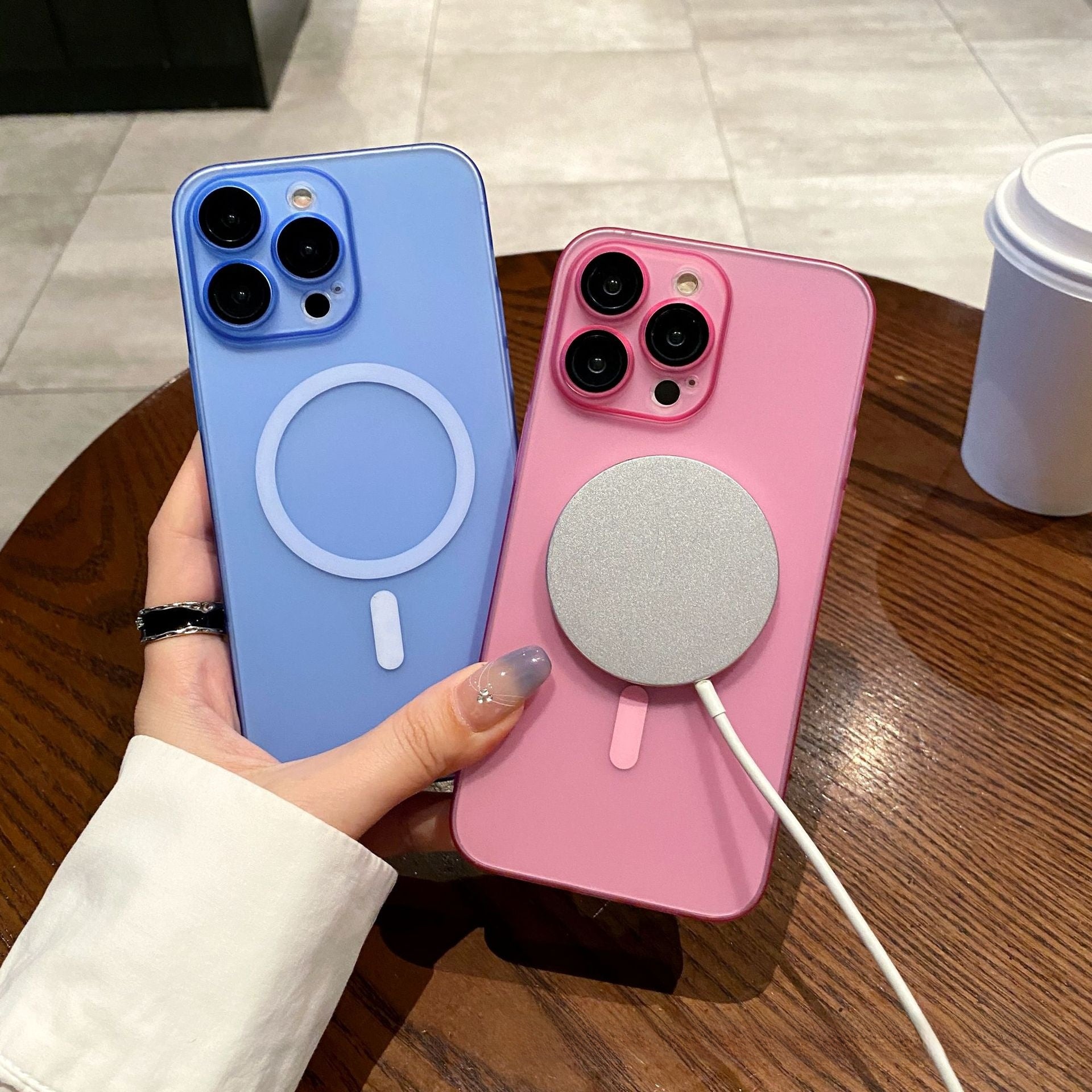 Ultra-Thin Magnetic PC Frosted Phone Case