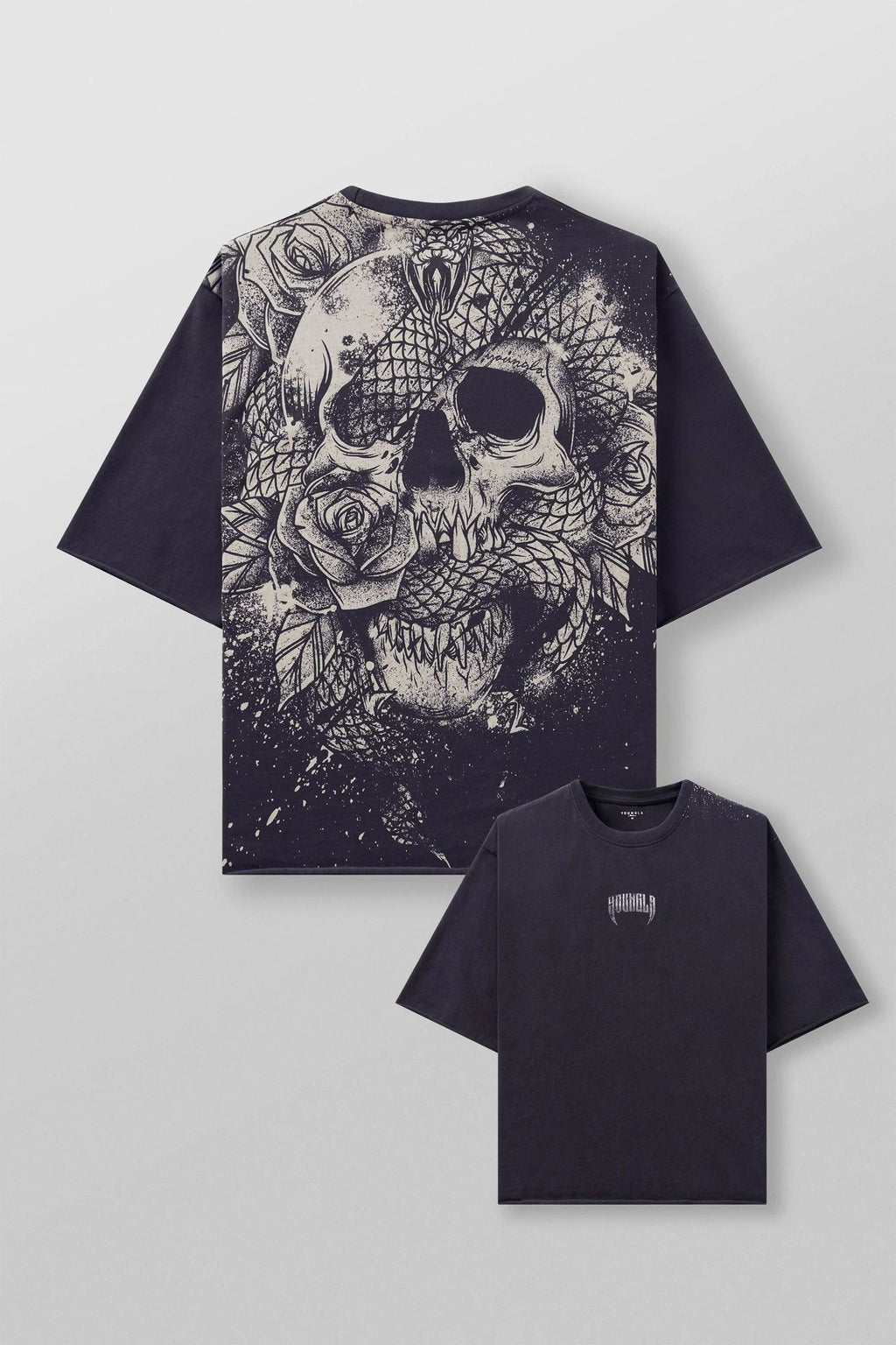 Mens Cotton Oversized T-shirt Gym Sports Casual Wear