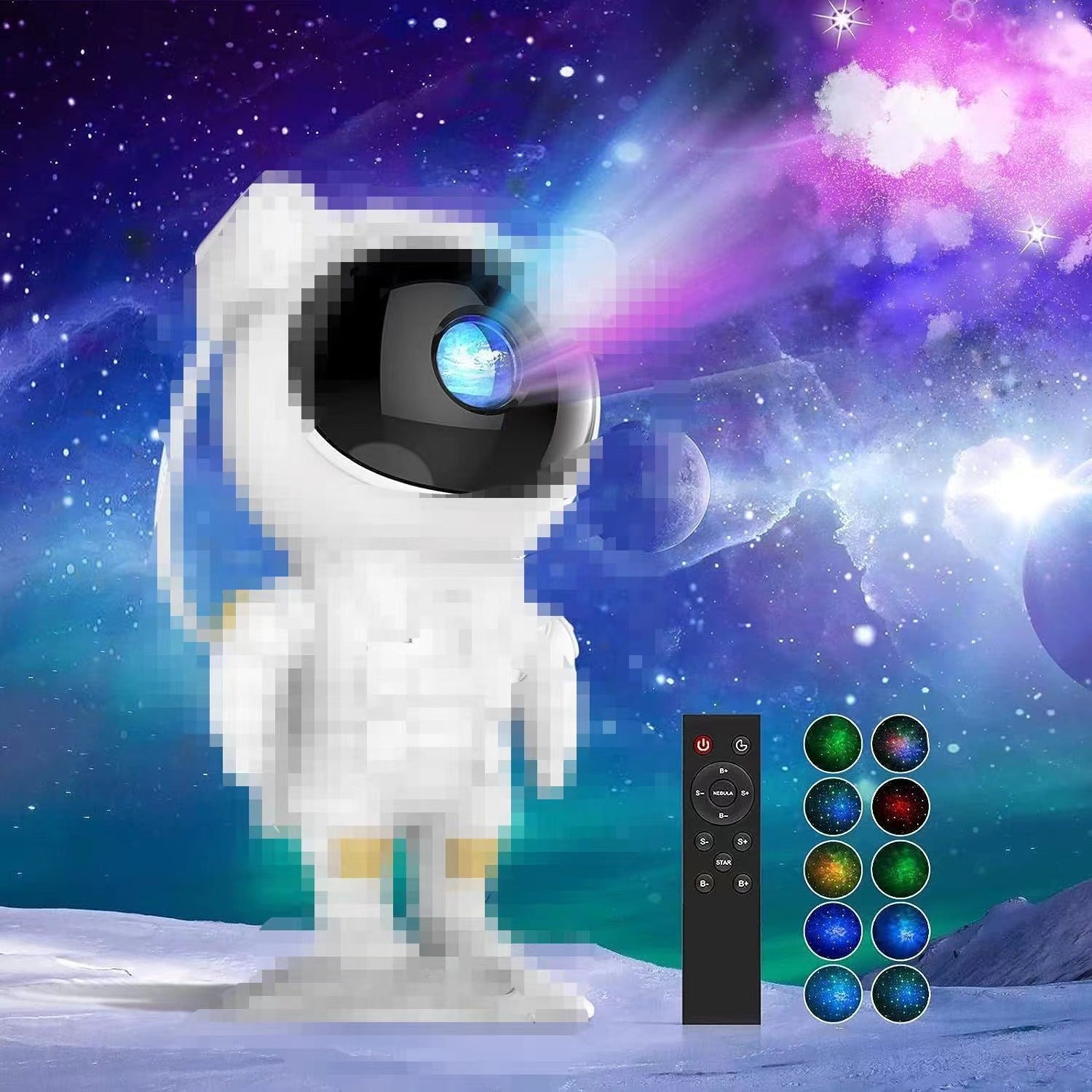 Astronaut Star Projector Night Light with Music