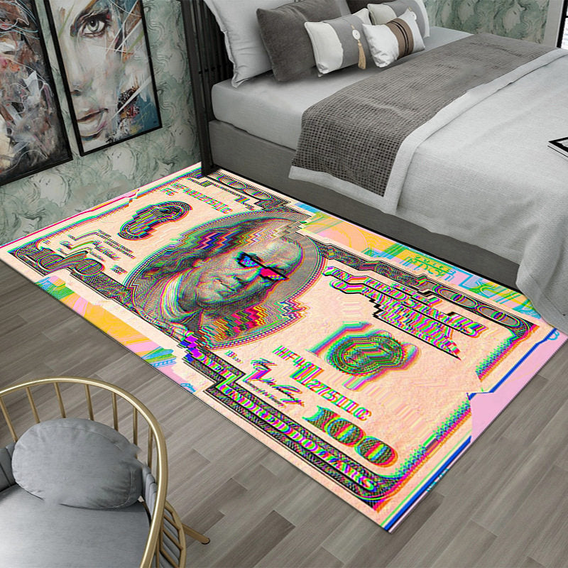 Dollar-Themed Bedroom Creative Carpet