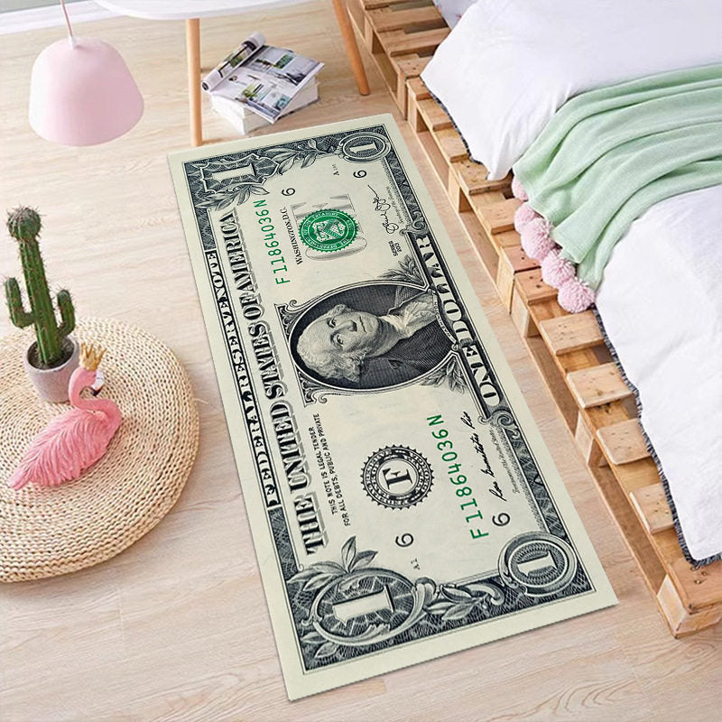 Dollar-Themed Bedroom Creative Carpet