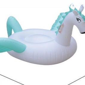 Inflatable water floating pad