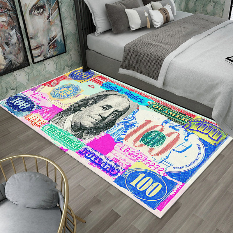 Dollar-Themed Bedroom Creative Carpet