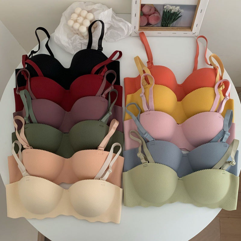Small breast close-knit bra without underwire