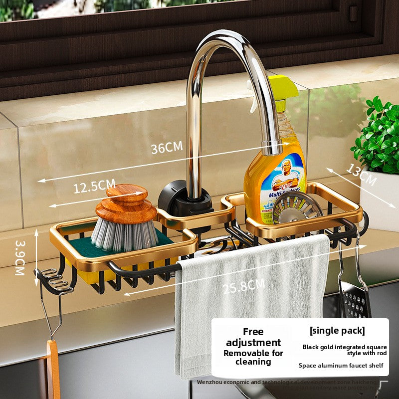 Wall Mount Kitchen Sink Drain Rack