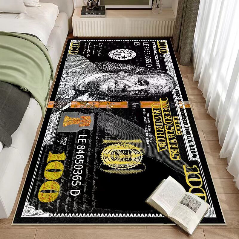 Dollar-Themed Bedroom Creative Carpet