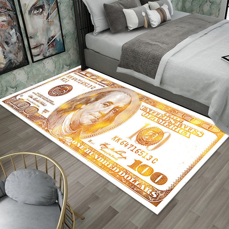 Dollar-Themed Bedroom Creative Carpet