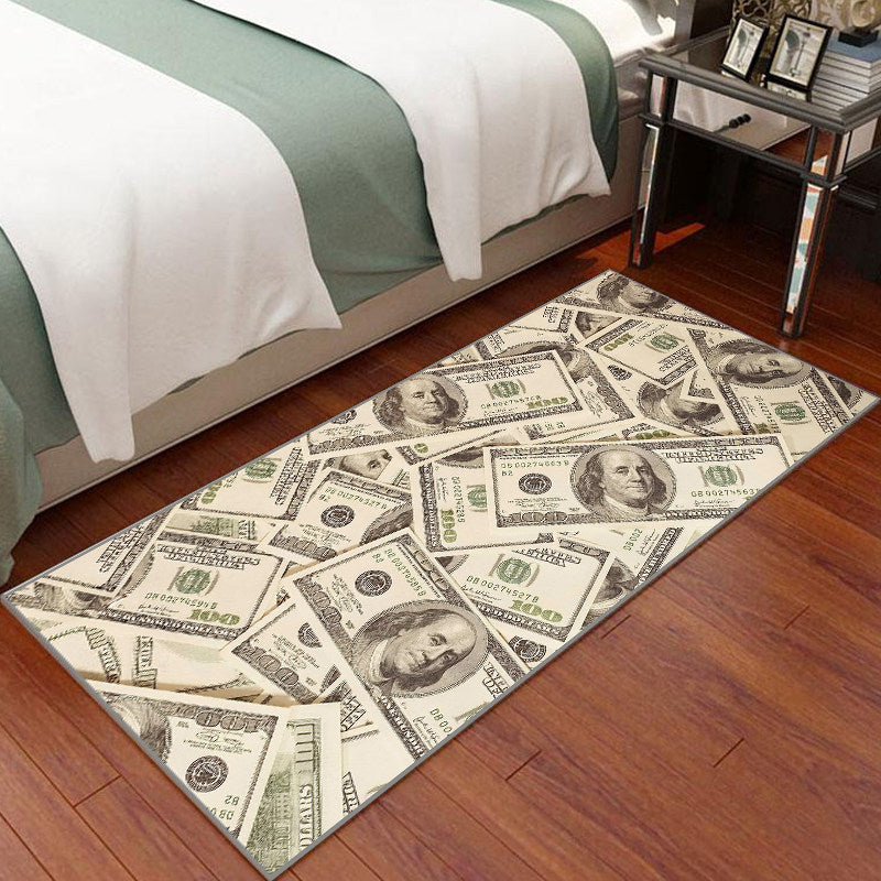 Dollar-Themed Bedroom Creative Carpet