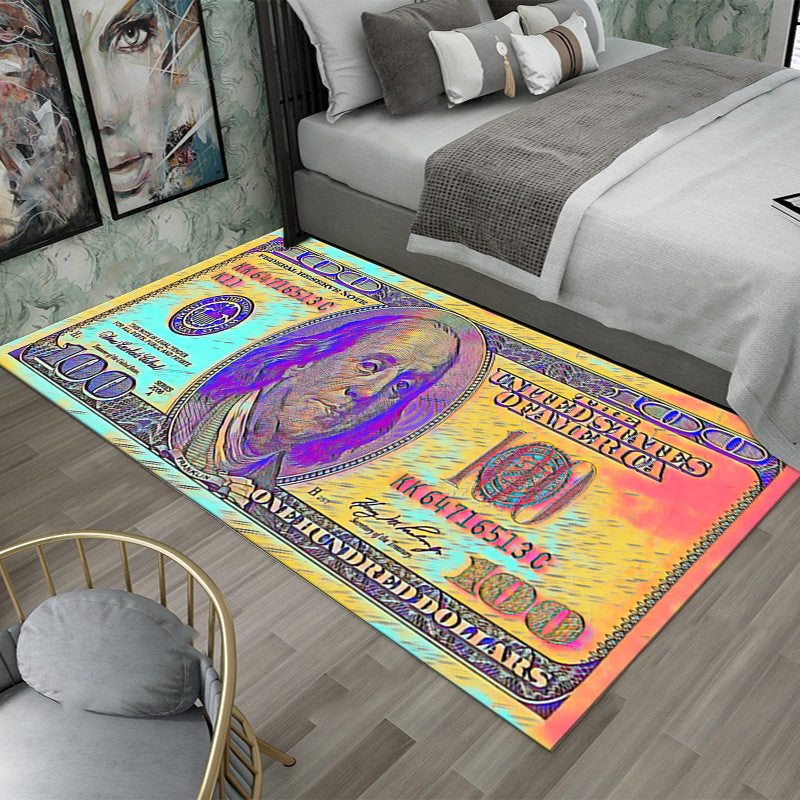 Dollar-Themed Bedroom Creative Carpet