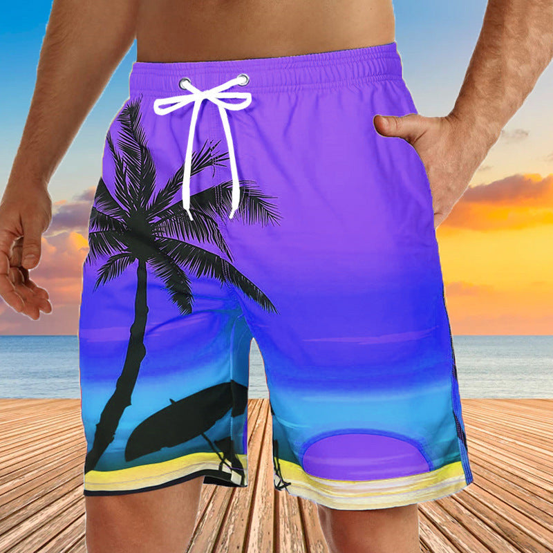 Mens Quick Dry Swim Shorts Beach Trunks