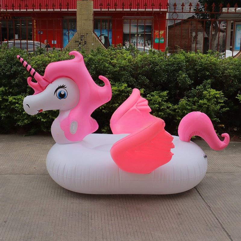 Inflatable water floating pad