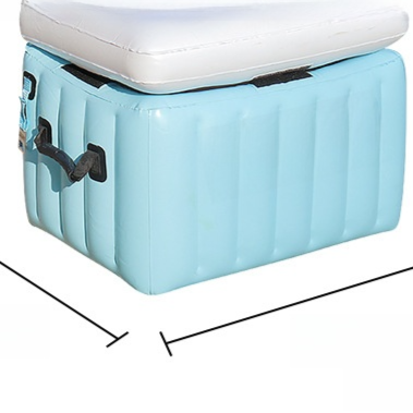 Inflatable water floating pad