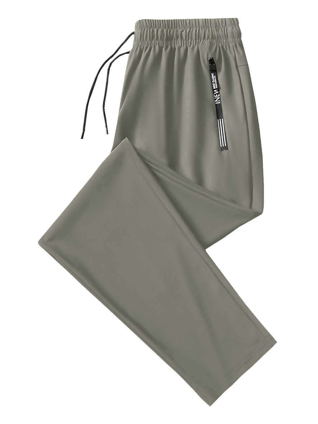Mens High Elastic Ice Silk Sports Casual Pants