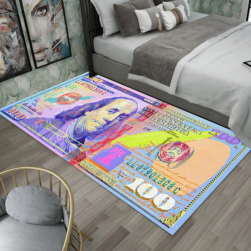 Dollar-Themed Bedroom Creative Carpet