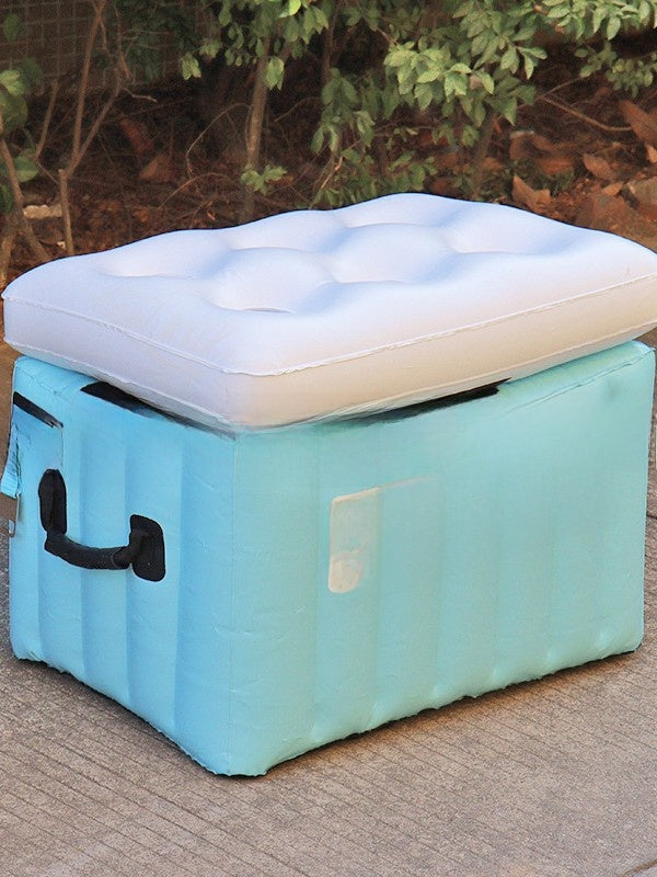 Inflatable water floating pad