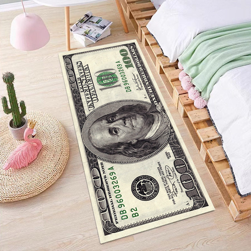 Dollar-Themed Bedroom Creative Carpet