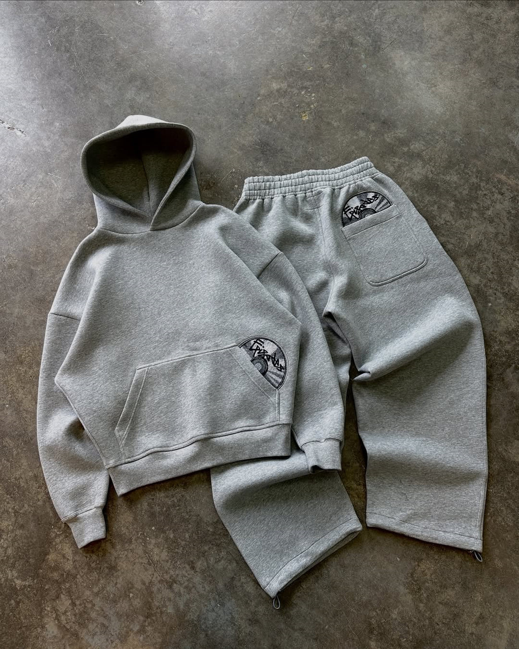Printed Hooded Sweatshirt and Pants