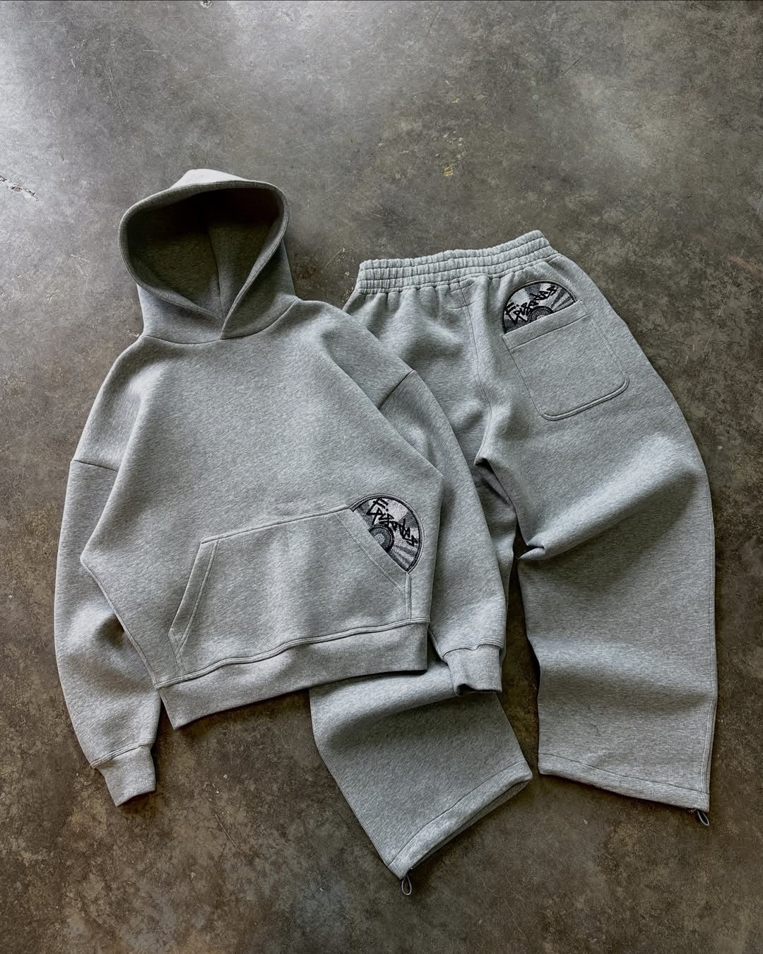 Printed Hooded Sweatshirt and Pants