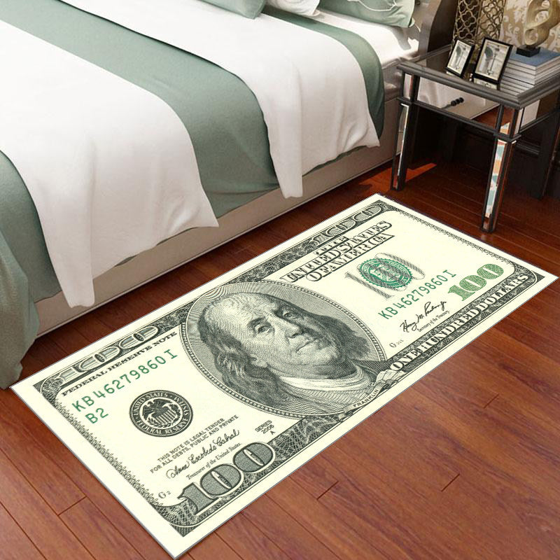 Dollar-Themed Bedroom Creative Carpet